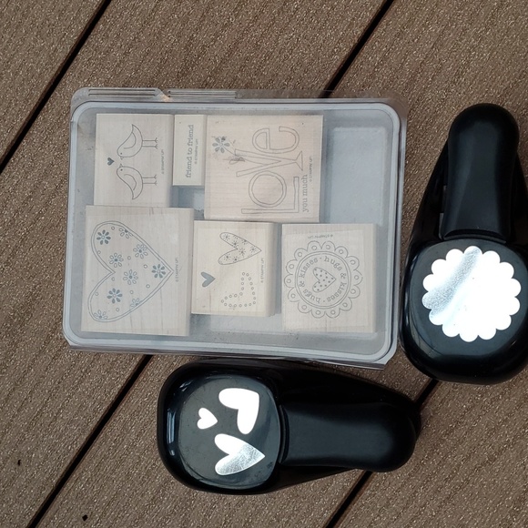 Stampin' Up rubber stamps & paper punches (hearts, love themed) - Picture 5 of 13